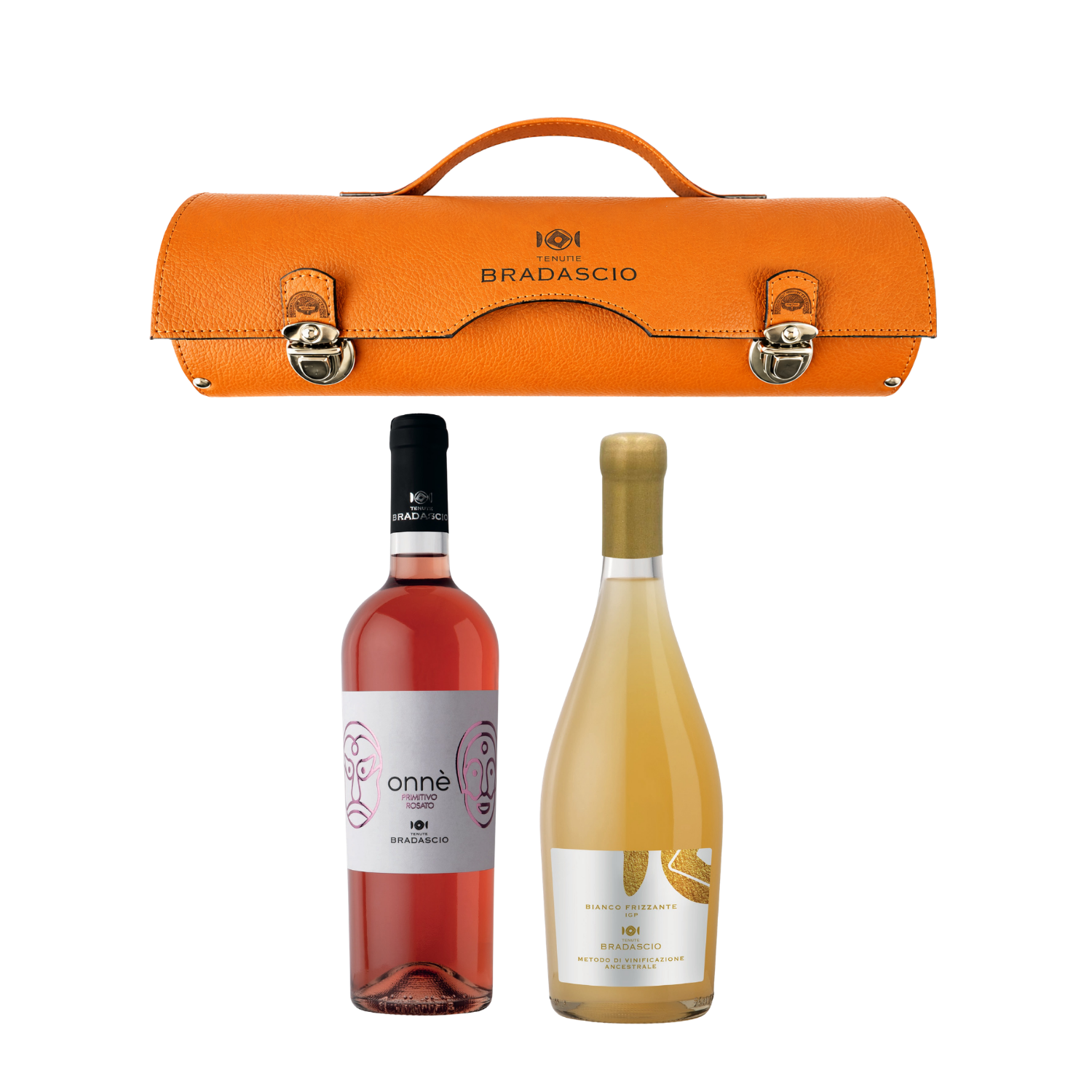 Single-Bottle Wine Carrier with 1 Tenute Bradascio Wine
